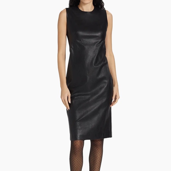 Spanx Faux Leather Sheath Dress - Picture 1 of 6